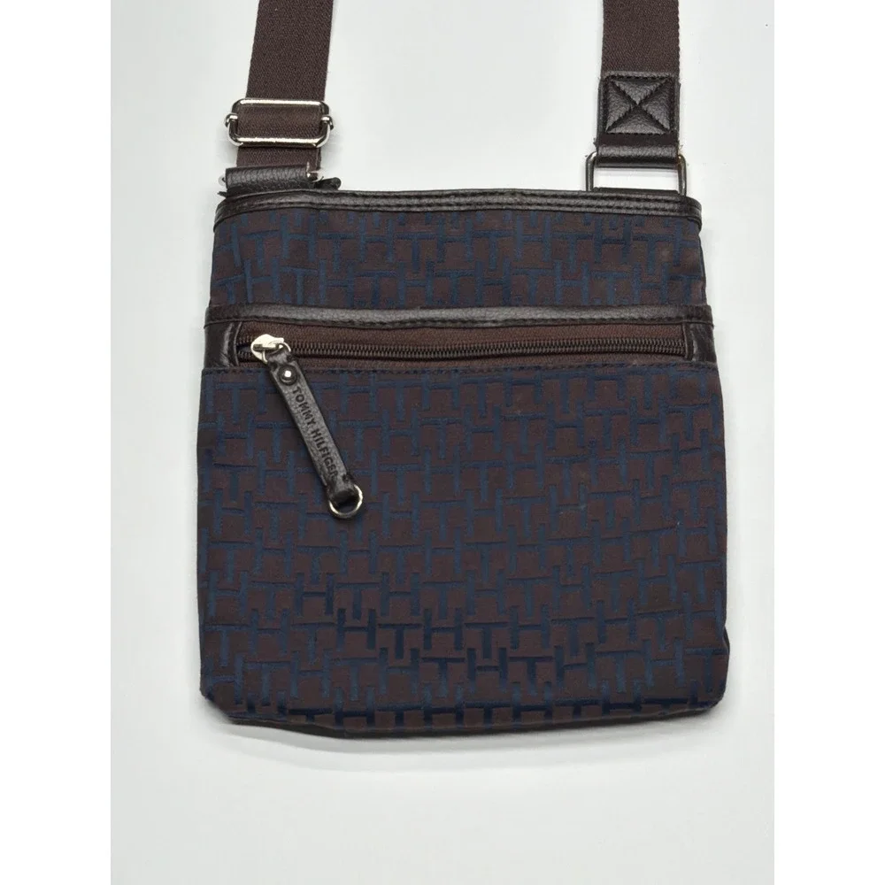 Tommy Hilfiger Crossbody Bag Navy Blue Monogram Small Shoulder‎ Purse